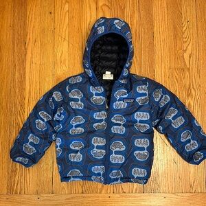 Patagonia Reversible Down Coat with Hoodie, 5T